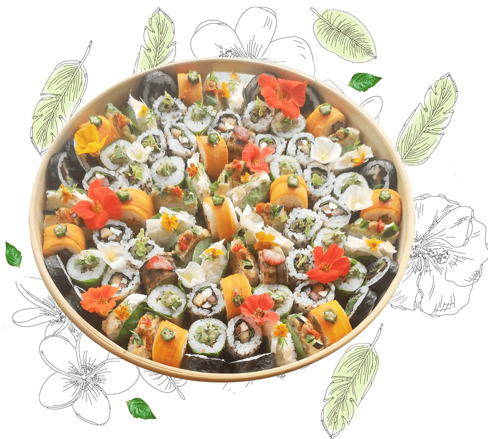 GRAND PLATEAU DE SUSHIS POUR RECEPTIONS plateau de sushis frais sur mesure