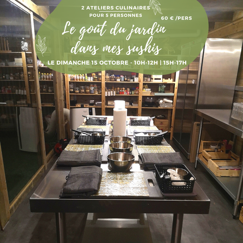 15 OCTOBRE Groupe ado atelier culinaire gout du jardin dans mes sushis yuzu _resultat